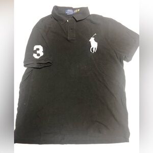 Polo Ralph Lauren big pony black polo shirt
